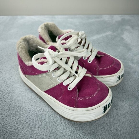 Palm Angels Snow Low Top Pink Suede Chunky Sneakers Women's Size 3 US/2 UK/36 EU - Picture 3 of 14